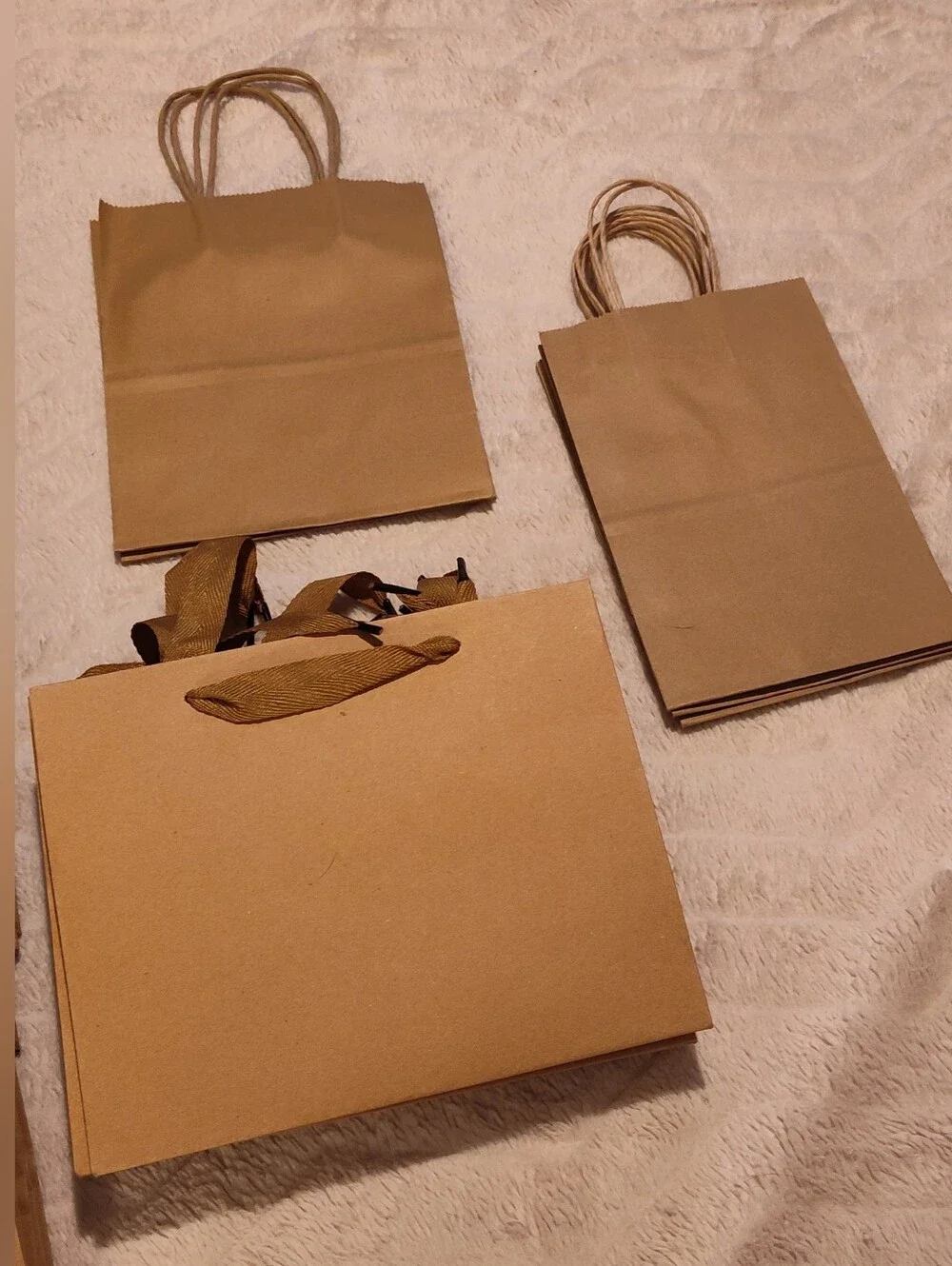 NEW! Bulk Kraft Paper Gift Bags- 51ct